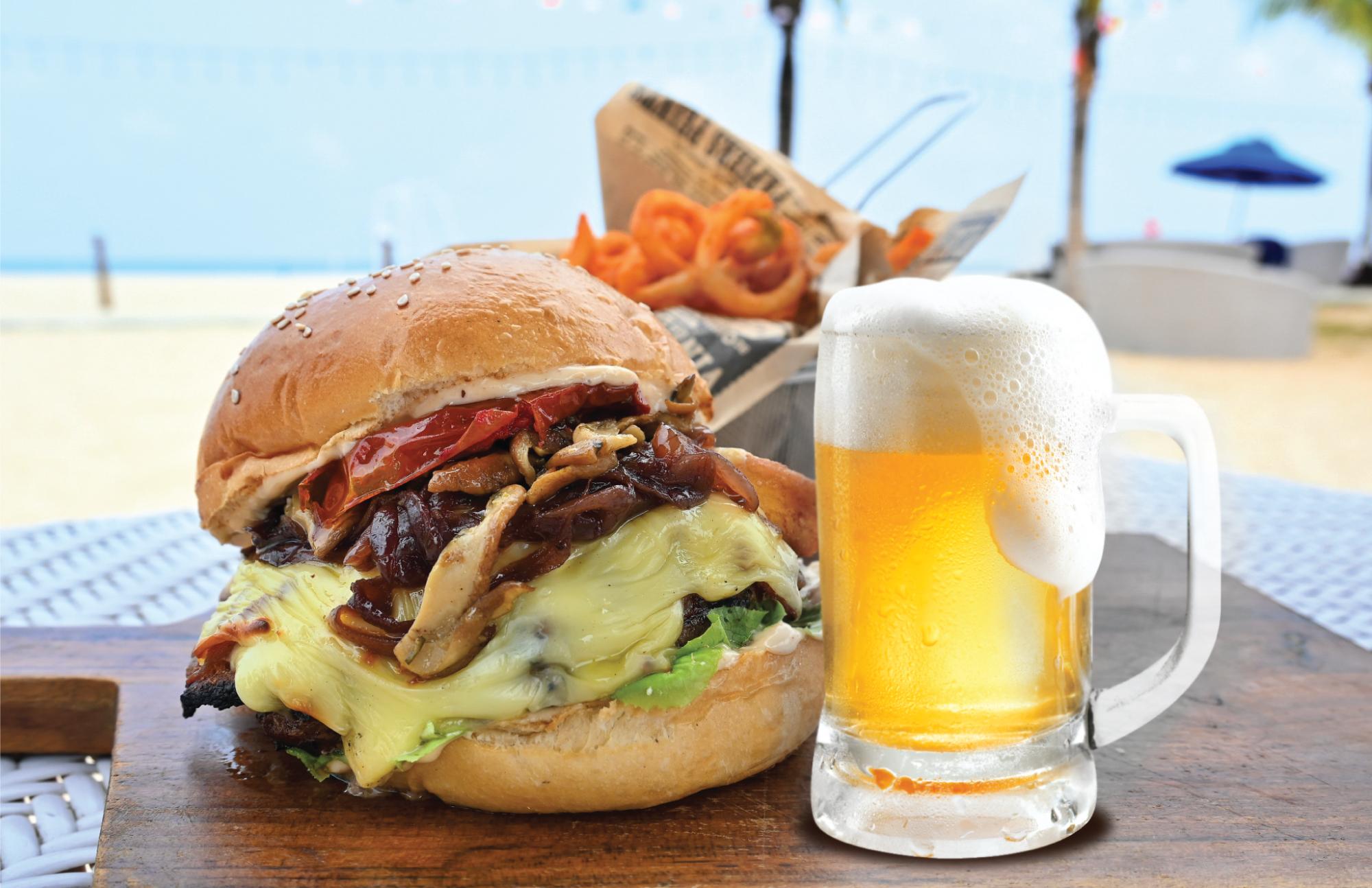 Burger and Beer Combo