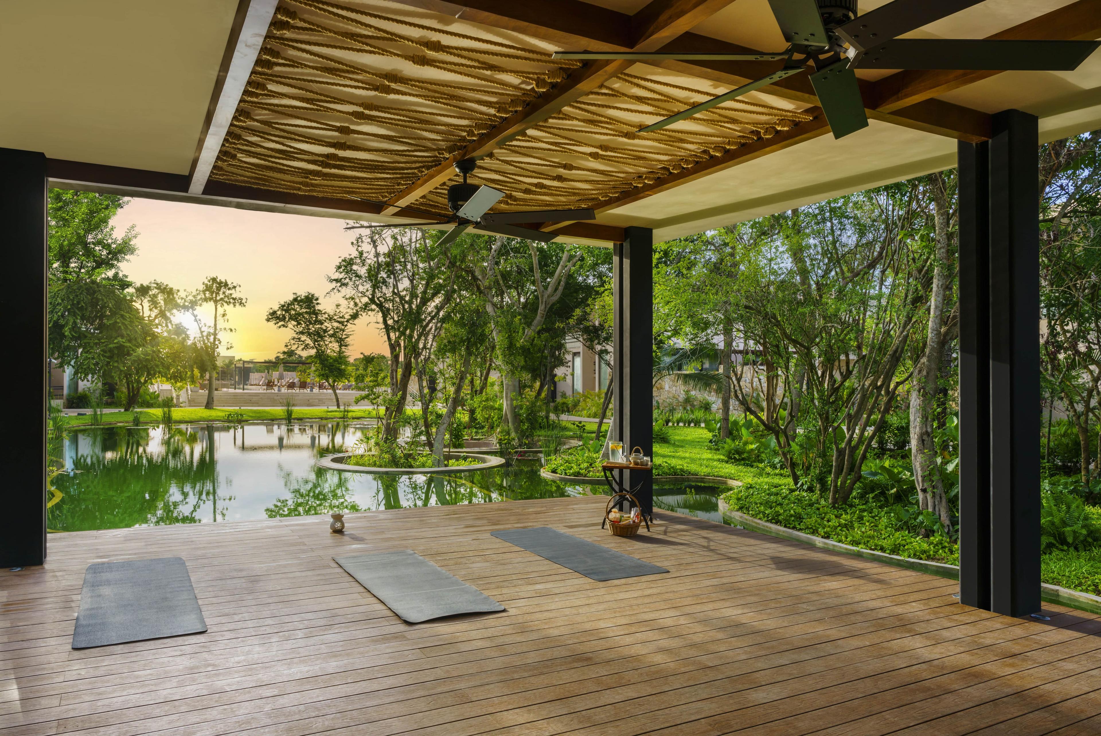 Yoga deck - Hacienda Xcanatun by Angsana